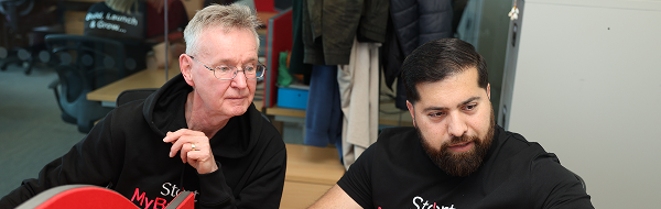 Founders at a meetup